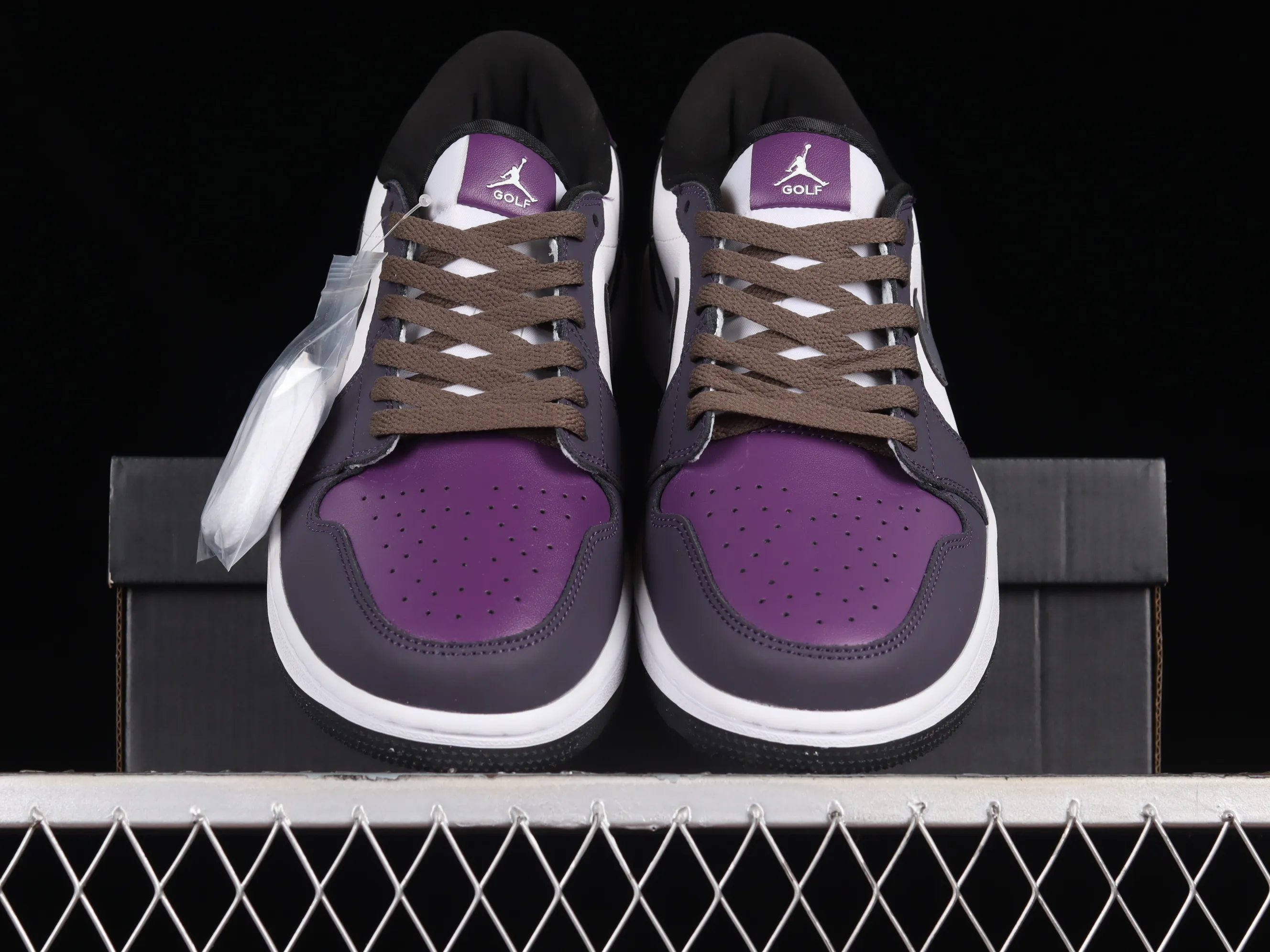 All categories Air Jordan Jordan series basketball shoes Air Jordan 1 Low Z version Air Jordan 1 Low Golf "Purple Smoke" AJ1 Joe 1 new golf version smoke white and purple DZ9787-155